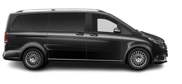 Black Mercedes Sprinter van