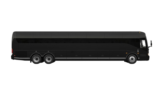 Black executive motor coach