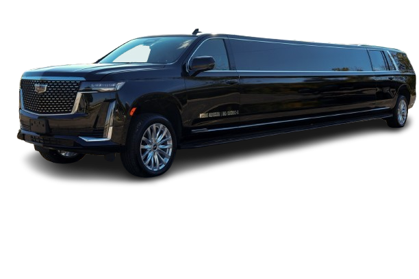 Black Cadillac Escalade stretch limousine